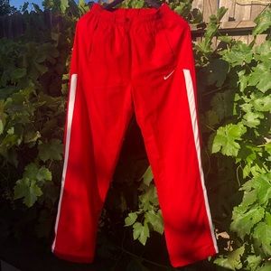 Nike Red Sweatpants Drawstrings+cuff adjuster